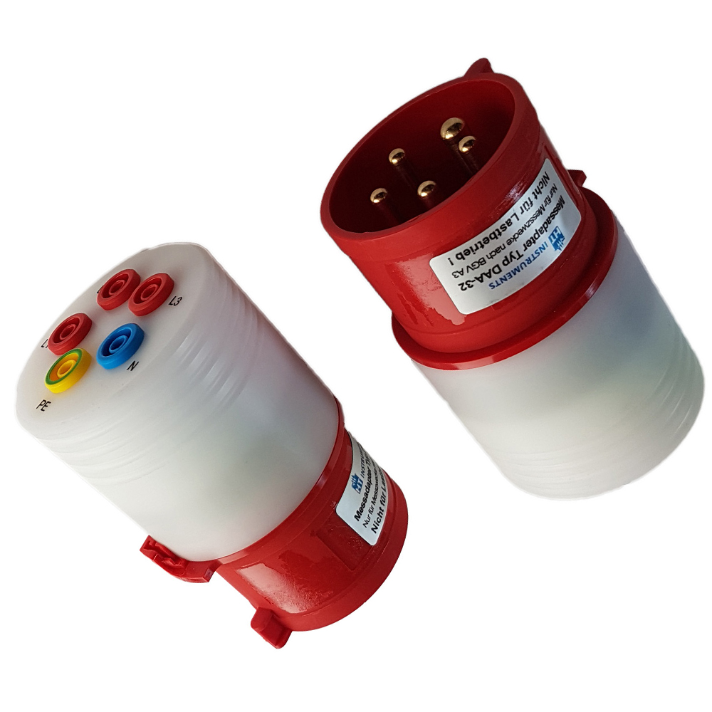 HT-Instruments DAA-32CEE-32A Messadapter (CEE 5 Pol Stecker mit 5 Anschlussbuchsen)