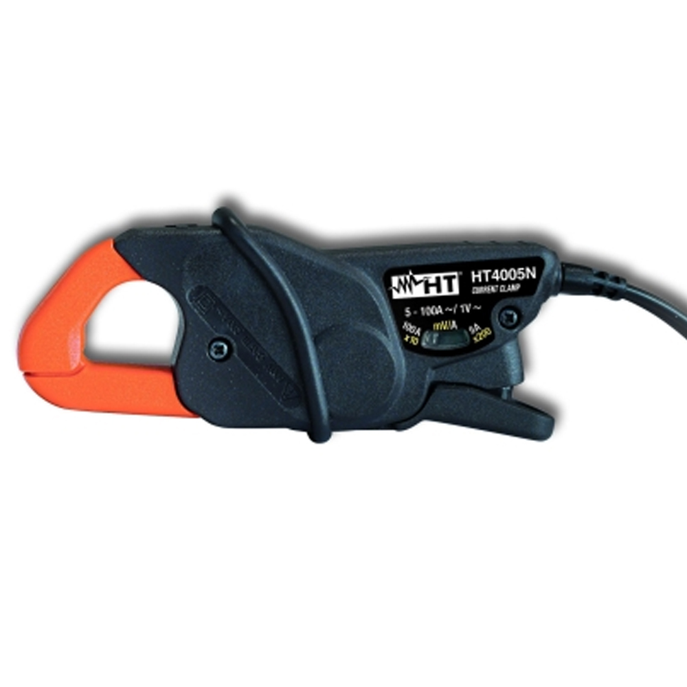 HT-Instruments HT4005N Mini-Stromwandler 0,005A - 100A AC, mit 2 Messbereichen 5A, 100A
