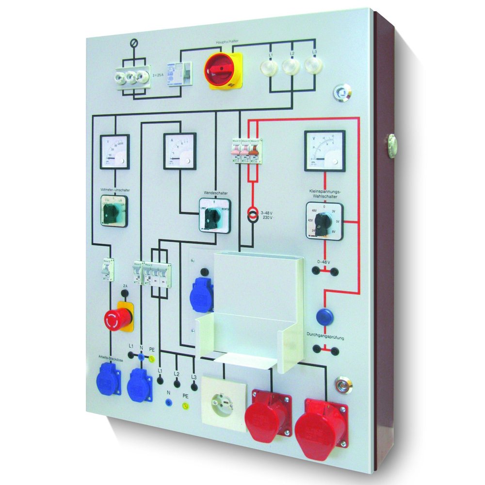 HT-Instruments HTPT03 Werkstattprüftafel mit 3 Amperemetern